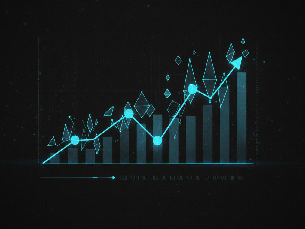 Vertical digital data streams representing real-time reputation monitoring and analysis.